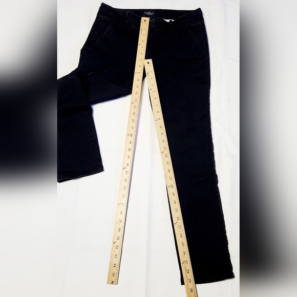 American Eagle Skinny Jeans size 6 long Stretch Blue Low Rise Womens casual - Picture 4 of 7